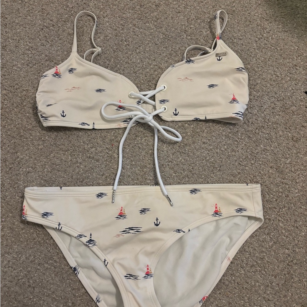 Roxy Sailor Cream Bikini Set